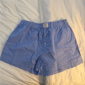 Blue Striped Parke Shorts